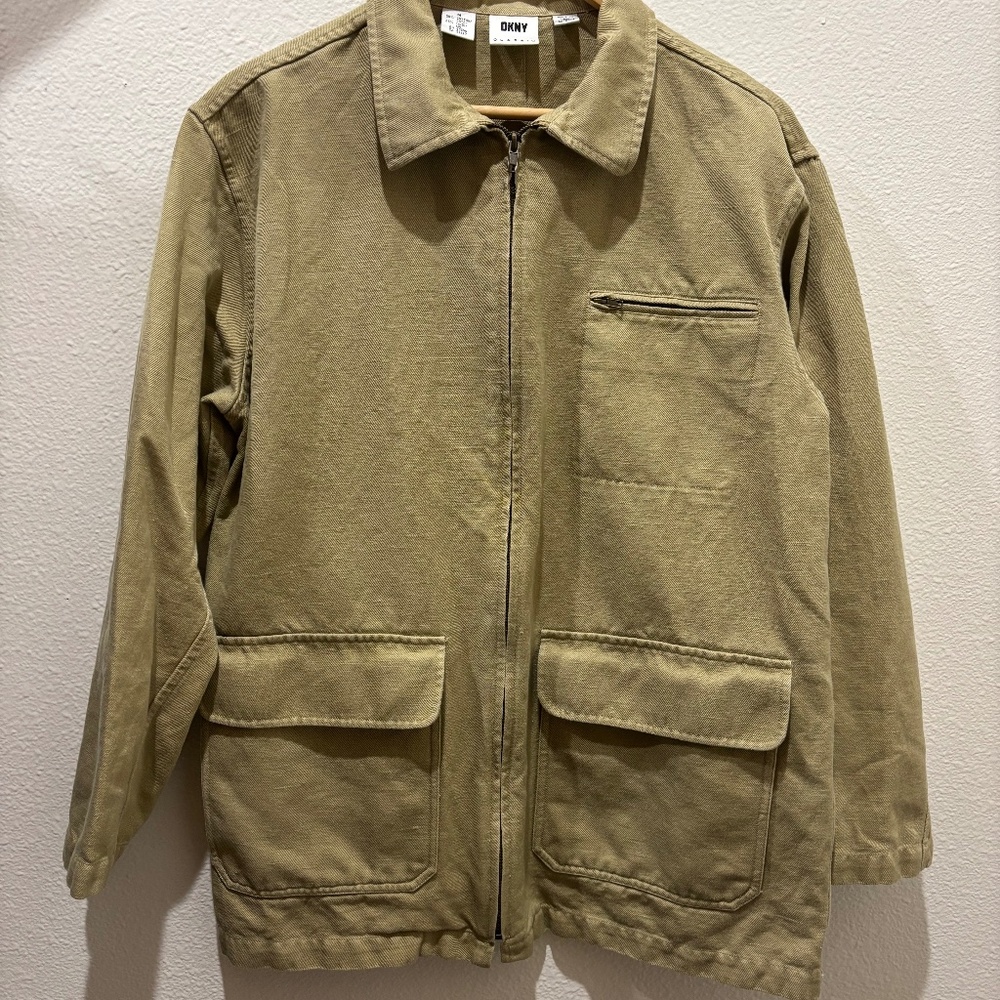 DKNY Utility Jacket in Olive Green